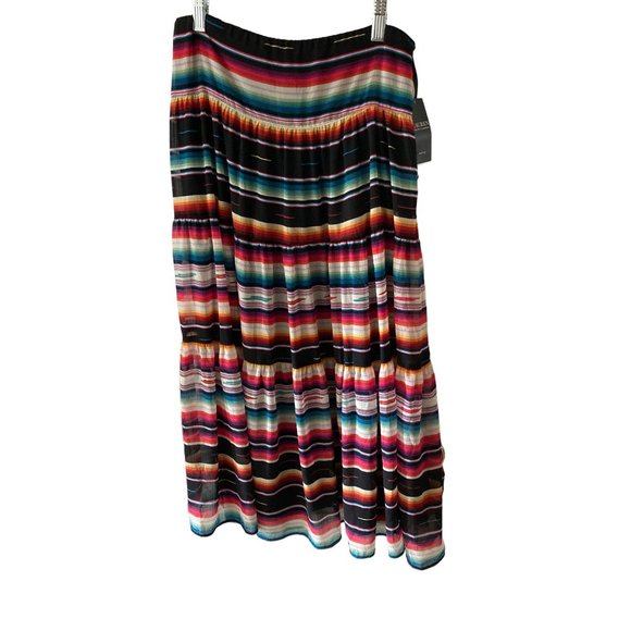 NWT LAUREN RALPH LAUREN PETITE BLANKET-STRIPE MOTIF TI BLACK varies - Picture 4 of 11